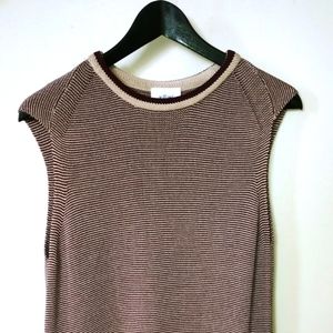 Palmier Rayon Cardigan Tunic Style Small Burgundy